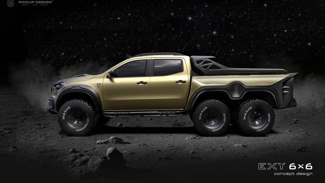 Konsep Mercedes-Benz x Carlex X-Class EXY 6x6 Siap Beraksi