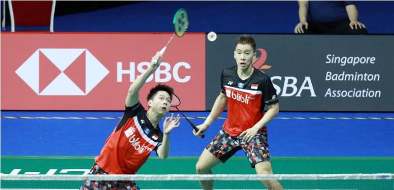 Marcus/Kevin Melaju di Singapore Open