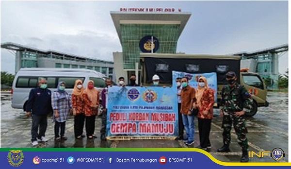 Sekolah Transportasi Kirimkan Bantuan Korban Bencana Sulbar