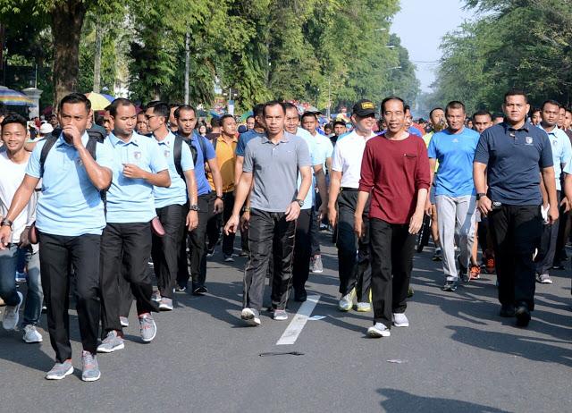 Presiden 'Jogging' di CFD Solo