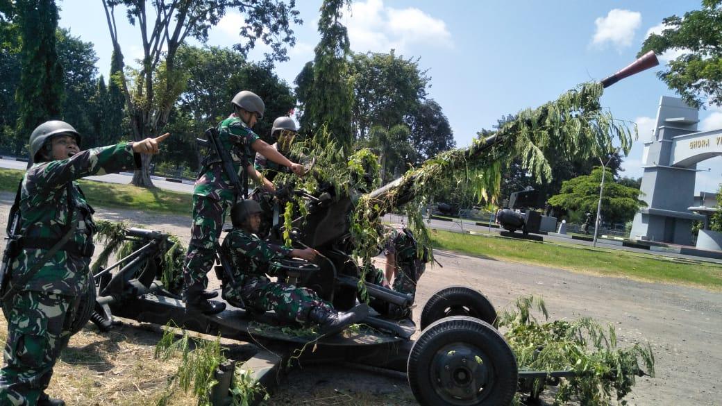 Prajurit Marinir Gelar Latihan Pertahanan Pangkalan