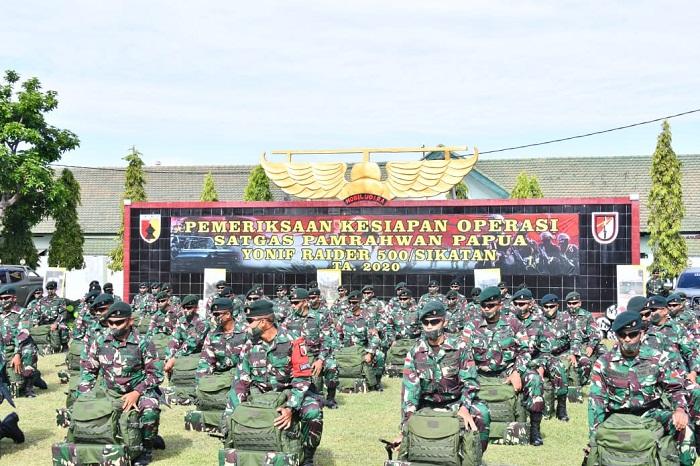 Kesiapan Satgas di Papua Diperiksa