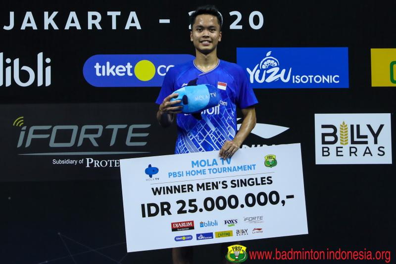 Ginting Juara Turnamen Internal PBSI