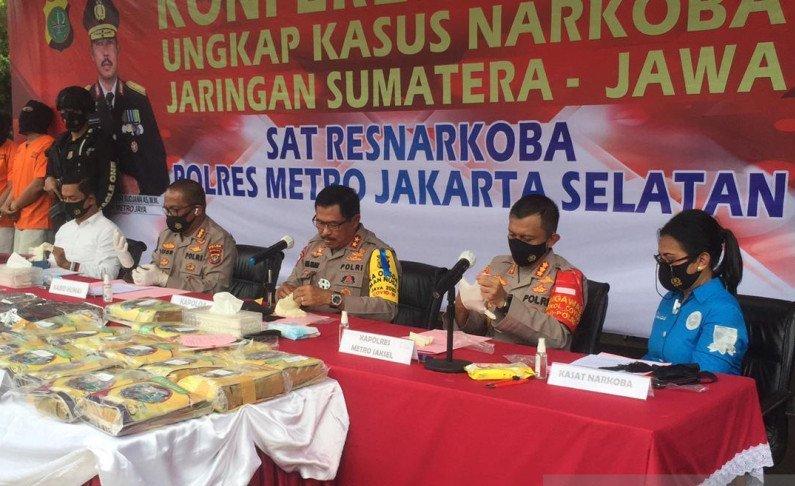 Polres Jakarta Selatan Gagalkan 131 Kg Paket Sabu