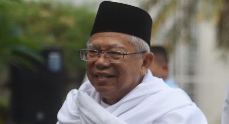 Ma'ruf Amin Malam Tahun Baru di Rumah Saja