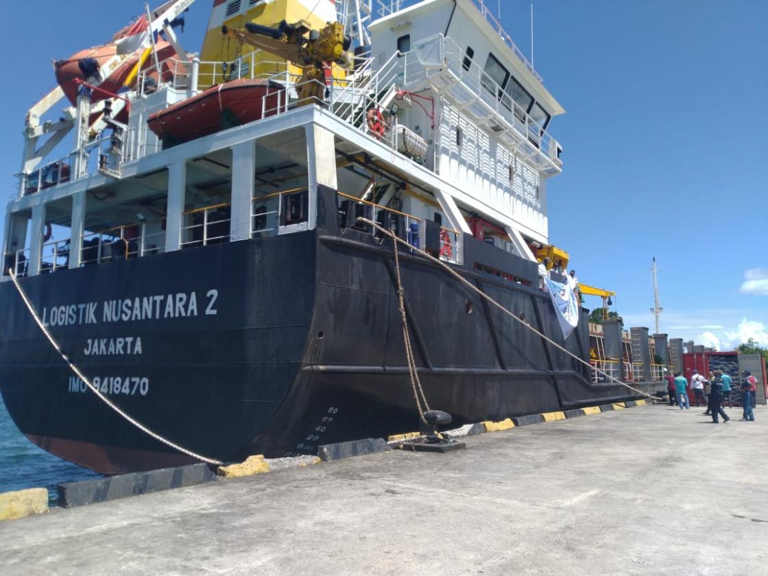 Perdana Kapal Tol Laut Tiba Di Fak Fak Koran