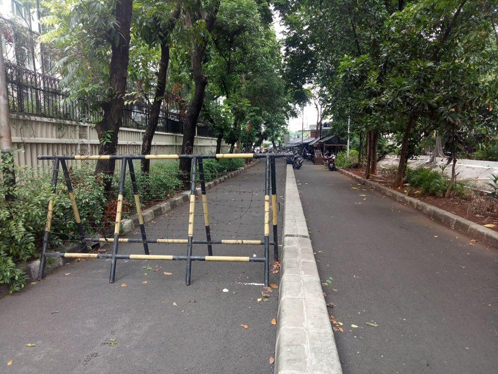 Jalan Moh Yamin Jakarta Pusat Dibuka Kembali