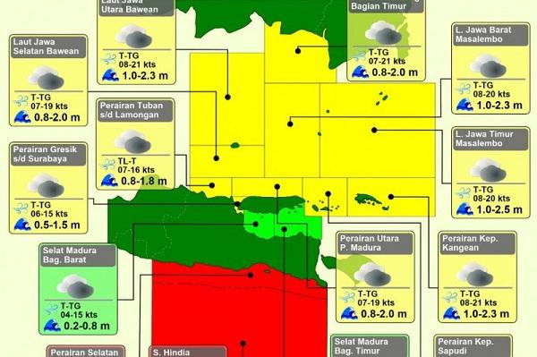 BMKG Prediksi Angin Kencang di Sejumlah Wilayah Jatim