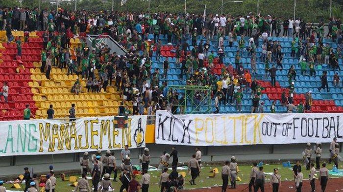 Polisi Tetapkan 12 Tersangka Perusakan Kursi Stadion