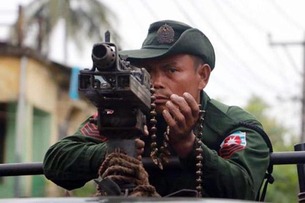 19 Tewas dalam Bentrokan Militer dan Pemberontak Myanmar