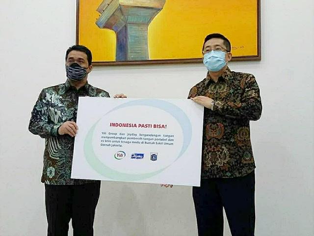 Joyday Berikan Sanitasi Kesehatan dan 2,000 ES Krim Kepada Tenaga Medis