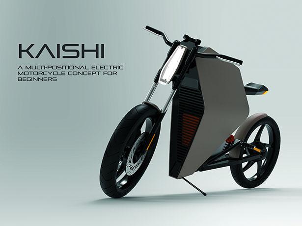 Sepeda Motor Listrik Multi-Posisi 'Kaishi' Mudah Digunakan