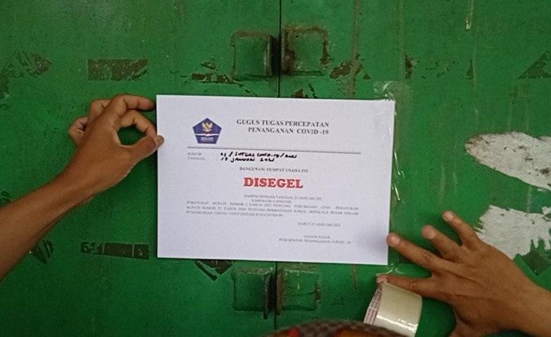 GOR Sudirman di Garut Disegel karena Langgar Protokol Kesehatan