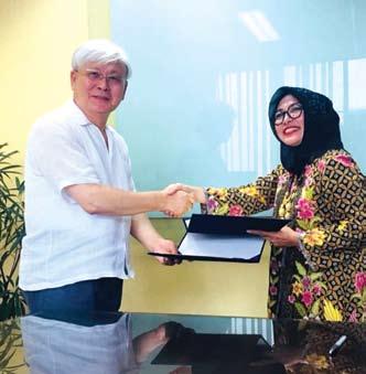 Penandatangan MOU PT. ARA Sinergi Optima dengan Incheon National University