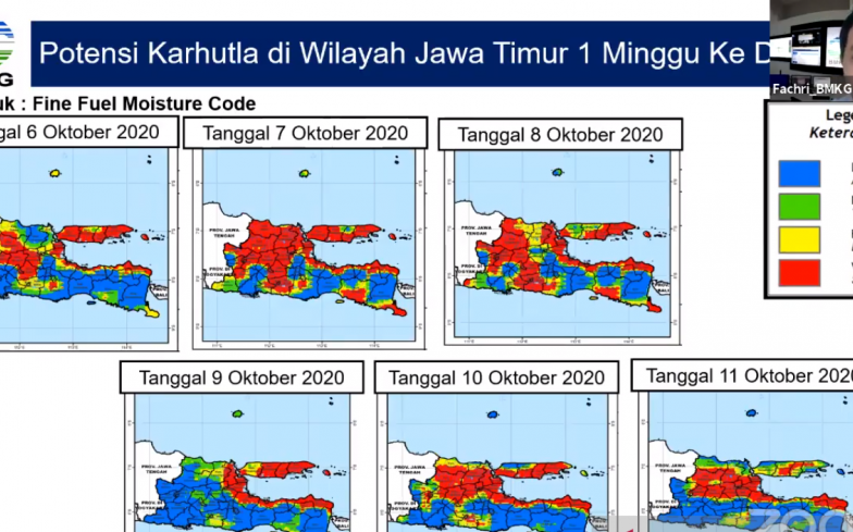 BMKG Peringatkan Masih Ada Potensi Karhutla di Pulau Jawa