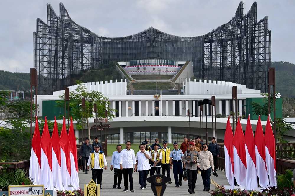 Plaza Seremoni Sumbu Kebangsaan Diresmikan Presiden