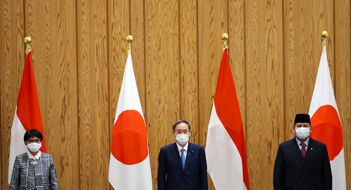 PM Jepang Terima Menlu dan Menhan Indonesia