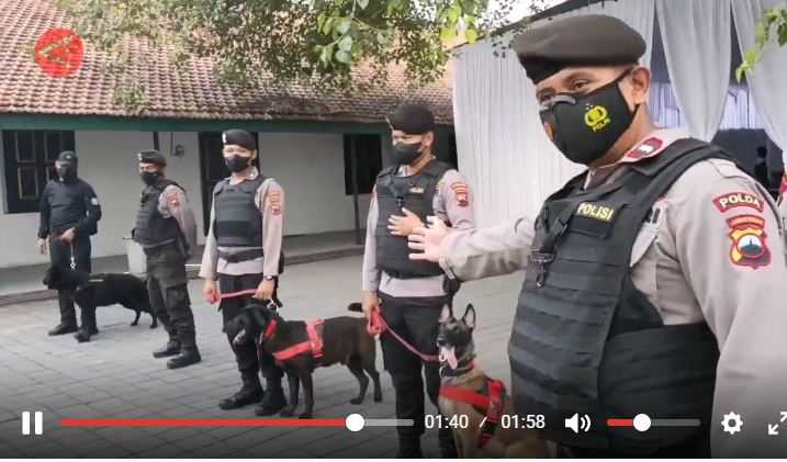 Polda Jateng Terjunkan 11 Ekor Anjing K9, Amankan Acara Ngunduh Mantu Putra Jokowi