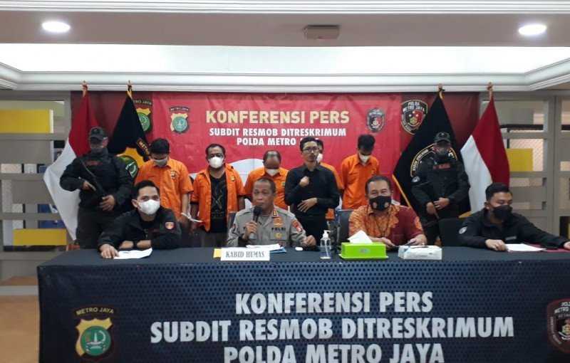 Polda Metro Tangkap Lima Rampok Bermodus Polisi Gadungan