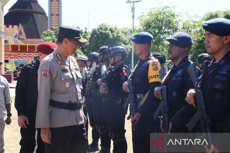 Polda Papua Gelar Pasukan Operasi Mantap Praja Cartenz 2024