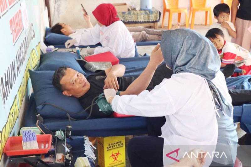 Polres Boyolali Gelar Donor Darah HUT Humas Polri