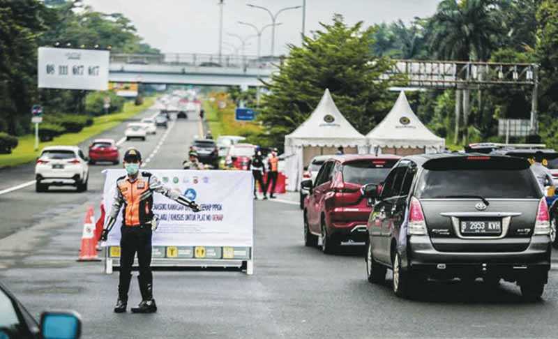 Polresta Bogor Kota Putar Balik Ribuan Kendaraan