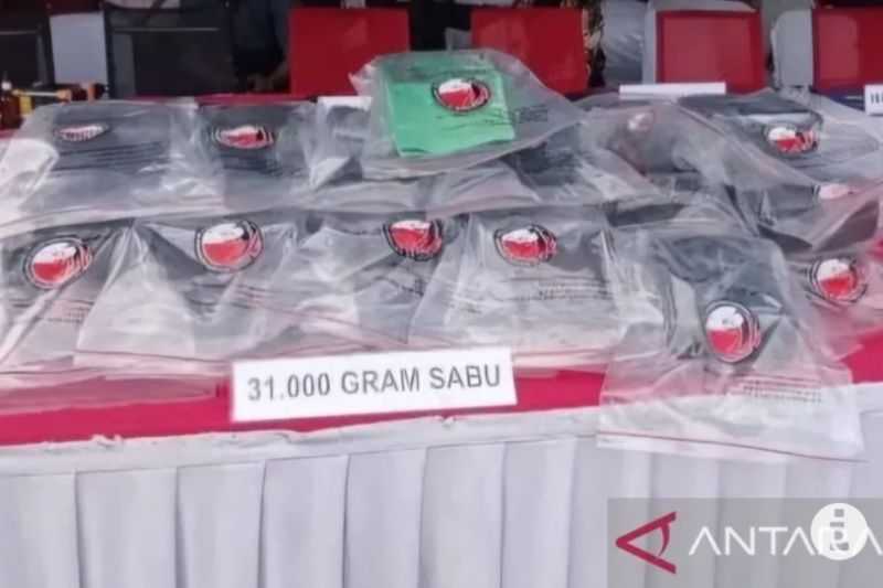 Polrestabes Medan Gagalkan Peredaran 31 Kg Sabu-sabu