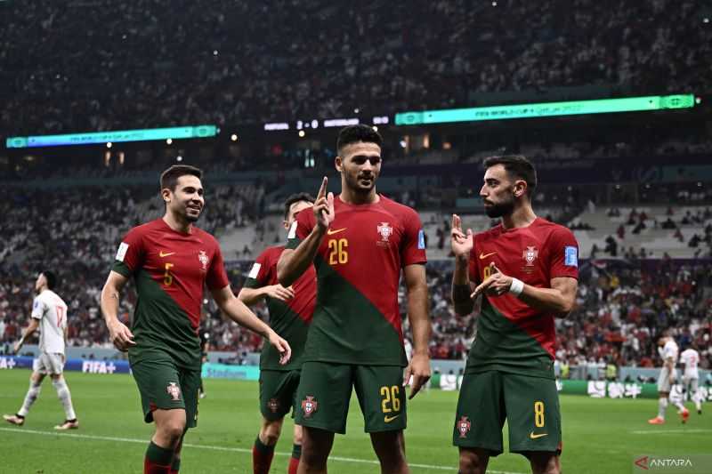 Portugal Tantang Maroko di Perempat Final Piala Dunia Usai Kalahkan Swiss dengan Skor Telak 6-1