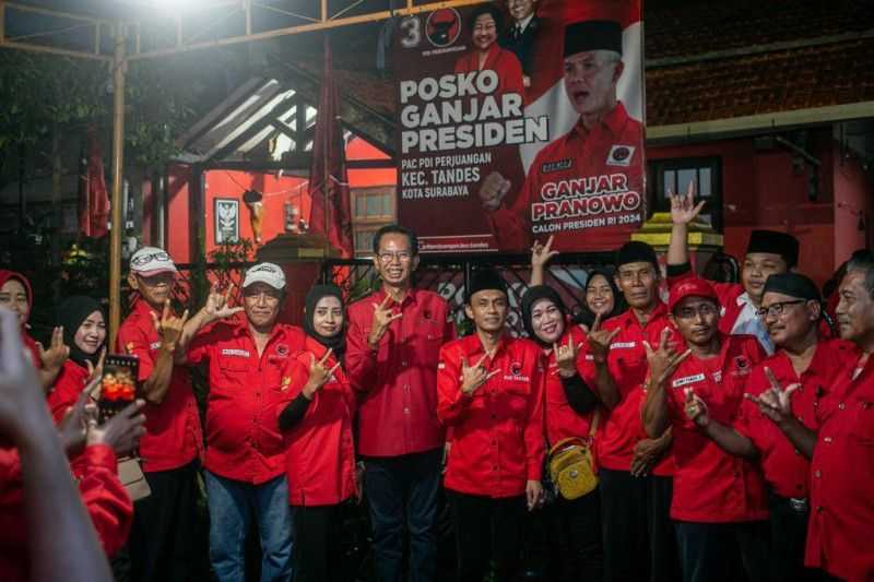 Posko 'Ganjar Presiden' Didirikan di Sejumlah Wilayah di Surabaya