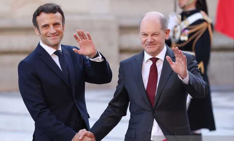 Prancis dan Jerman Berjanji Terus Dukung Ukraina Melawan Russia