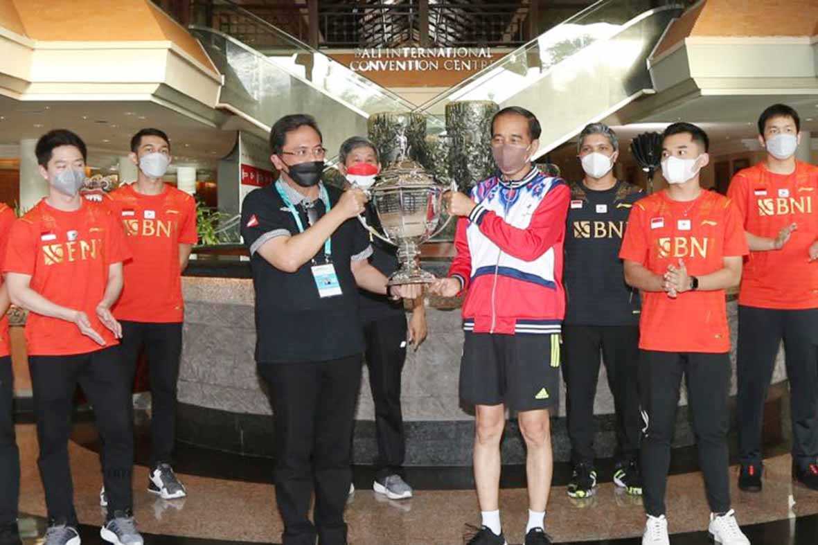 Presiden Joko Widodo Apresiasi Timnas Juarai Piala Thomas