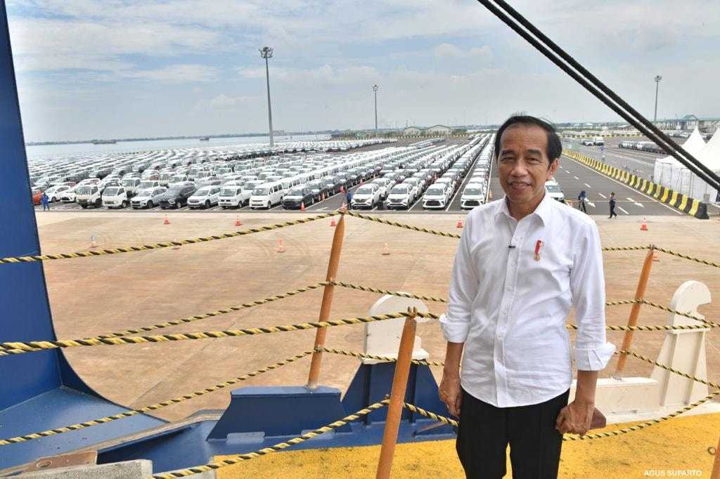 Presiden Jokowi Banggakan Ekspor Mobil yang Melonjak Hingga 160 Ribu Mobil Setiap Tahunnya