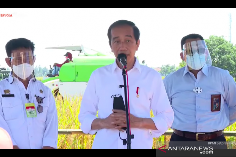 Presiden Jokowi Dengarkan Keluhan Para Petani di Indramayu