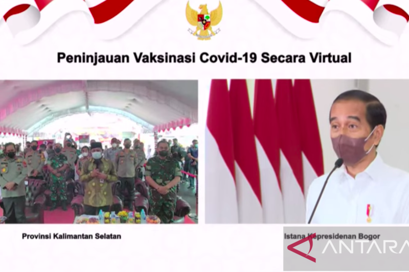 Presiden Jokowi Perintahkan Percepat Vaksinasi Dosis Kedua di Kalsel