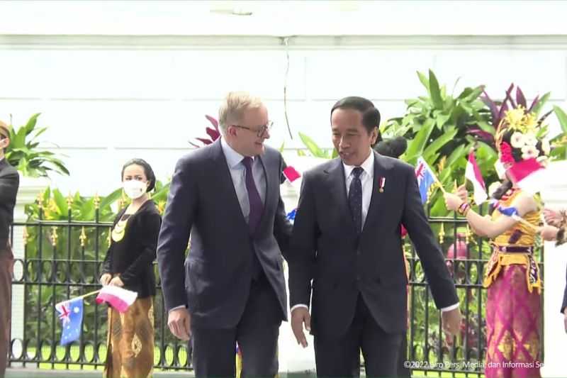 Presiden Jokowi Sambut Perdana Menteri Australia Anthony Albanese di Istana Bogor