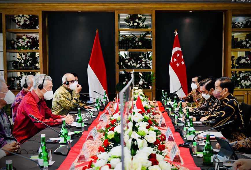 Presiden RI-PM Singapura Soroti Konflik Myanmar