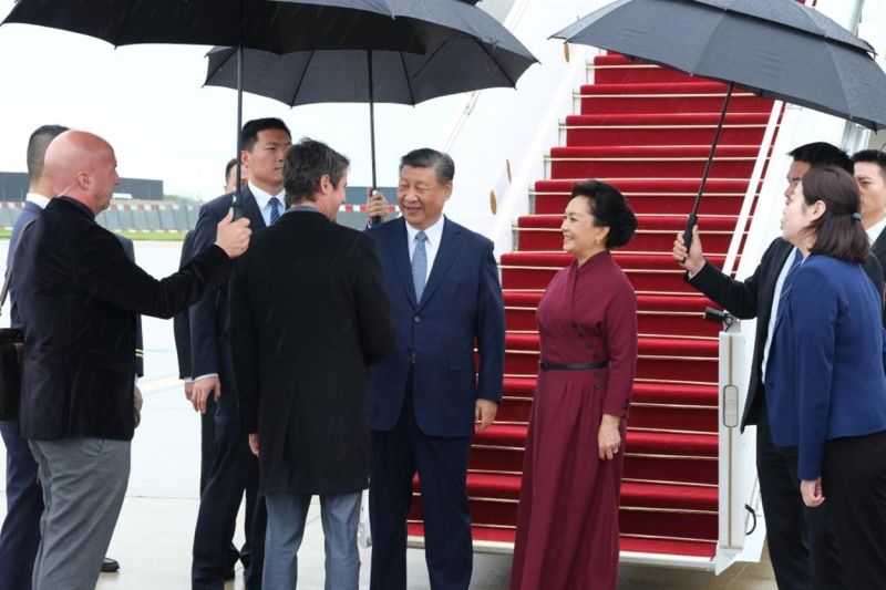 Presiden Tiongkok, Prancis, dan Komisi Eropa Lakukan Pertemuan Trilateral
