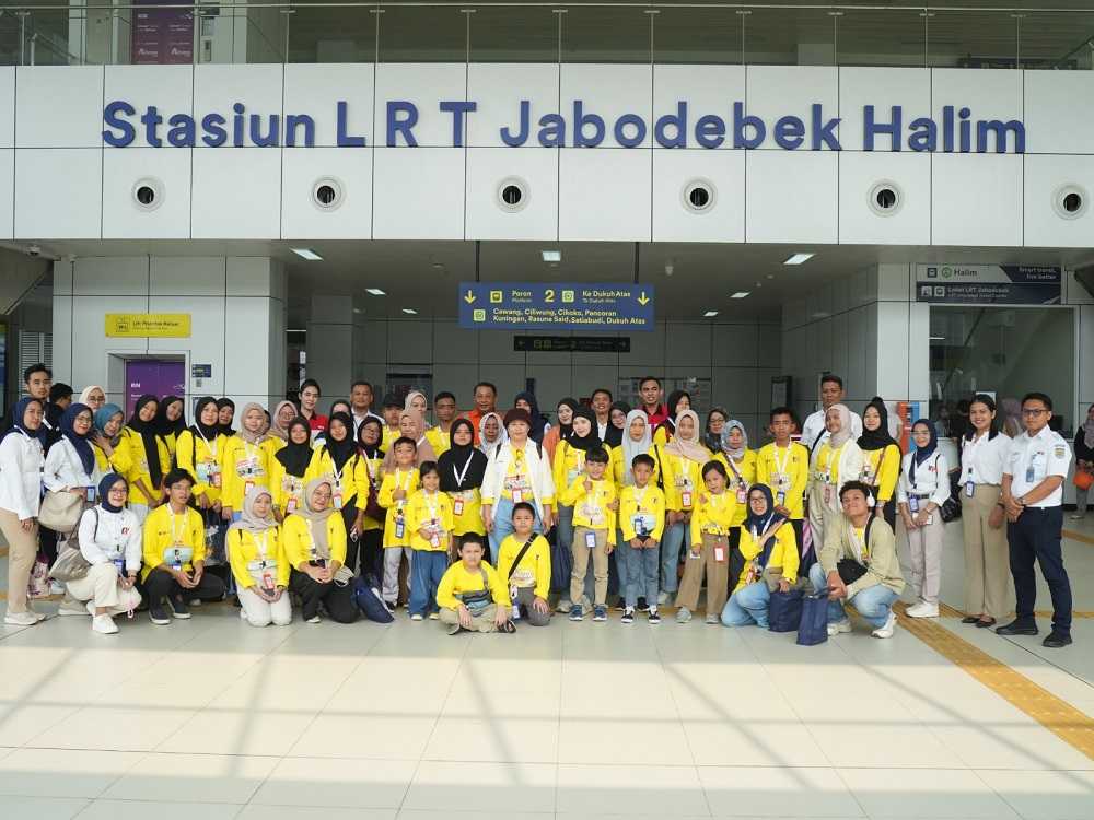 Program Edutrain LRT Jabodebek Tarik Minat Ribuan Siswa Mengenal Transportasi Publik