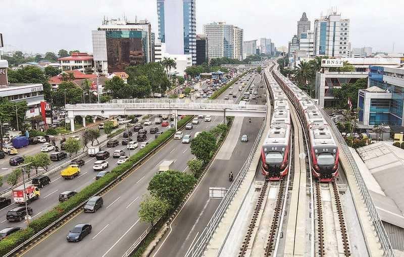 PROGRES PEMBANGUNAN LRT