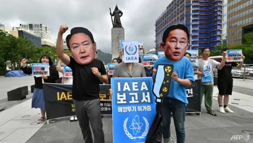 Publik Korea Selatan Protes Rencana Pembuangan Limbah Nuklir Jepang