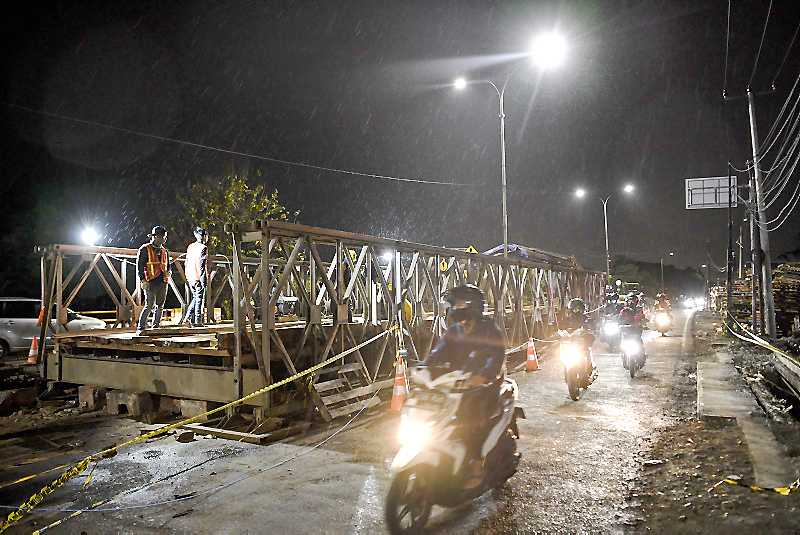 PUPR Bangun Jembatan Permanen Jalur Pantura Bekasi