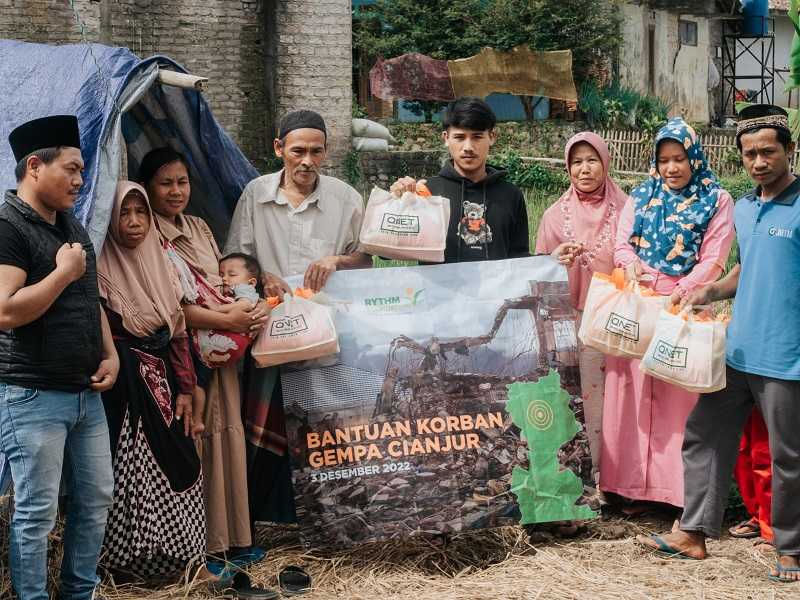 QNet Salurkan Langsung Bantuan Kemanusiaan untuk Korban Gempa Cianjur