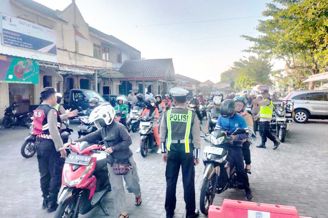 Ratusan Pelanggaran Lalu Lintas Operasi Patuh Ditindak Polres Bantul