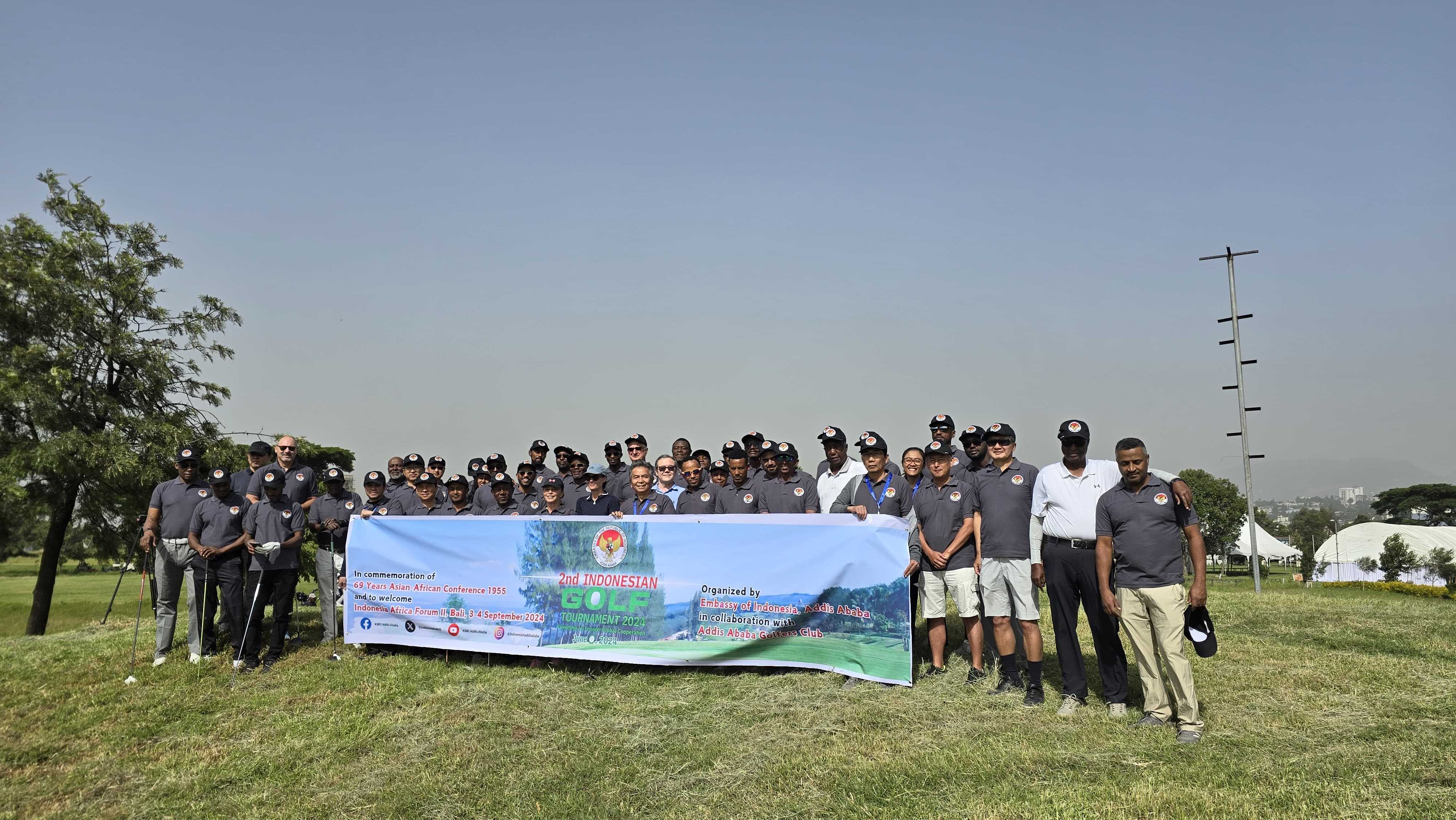 Rayakan 69 Tahun Konferensi Asia Afrika, KBRI Addis Ababa Adakan Turnamen Golf