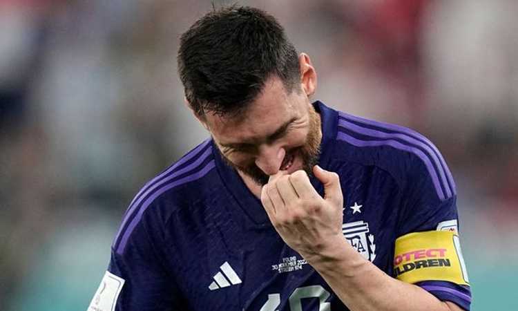 Reaksi Lionel Messi Gagal Penalti saat Lawan Polandia