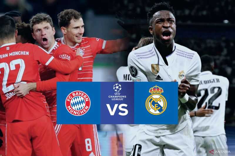 Real Madrid Tahan Imbang 2-2 Bayern Muenchen di Allianz Arena
