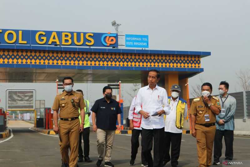 Resmikan Tol Cibitung-Cilincing dan Serpong-Balaraja, Presiden Jokowi Berharap Mobilitas Barang Makin Cepat
