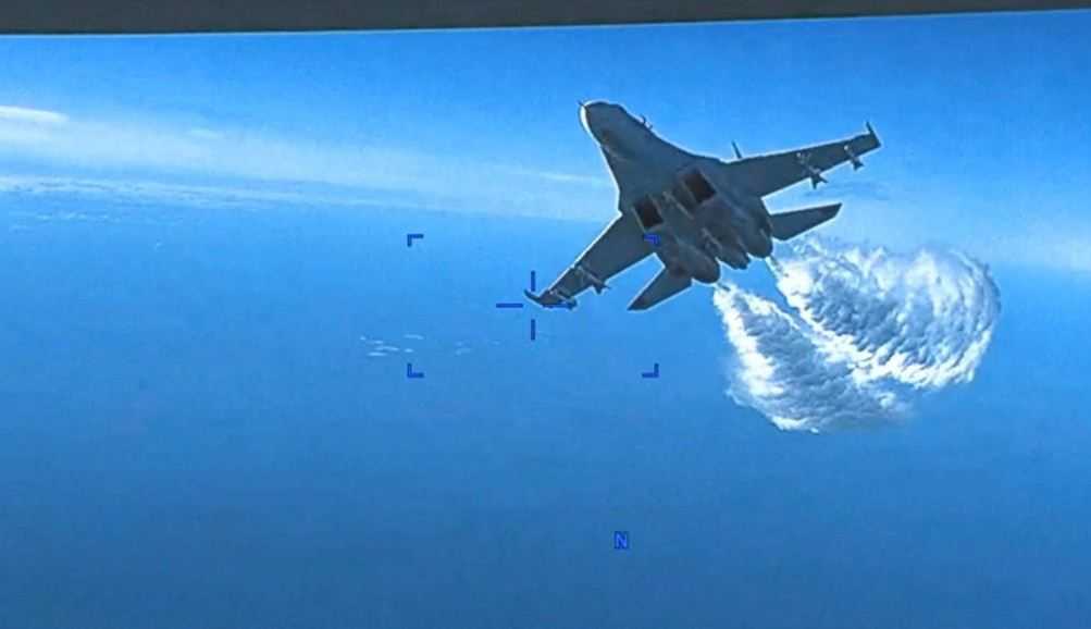 Rilis Video Tabrakan Su-27 dan MQ-9, Pentagon: Rusia Berbohong