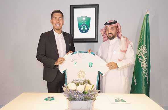 Roberto Firmino Bergabung  klub Arab Saudi Al-Ahli