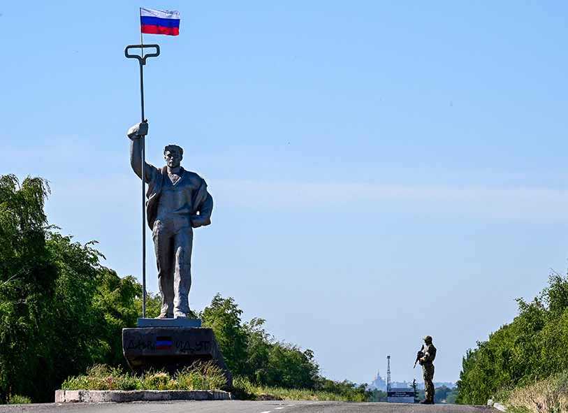 Russia Pukul Mundur Pasukan  Lawan dari Kota Garis Depan